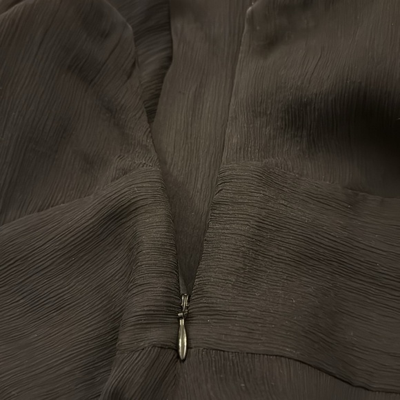 J. Crew Black 100% Silk V-Neck Midi Sundress - Picture 6 of 11